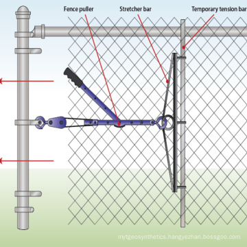 Black Vinyl coated chain link with top and bottom rail fencing